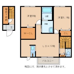 ワン　ウィル（Ｃ棟）の物件間取画像